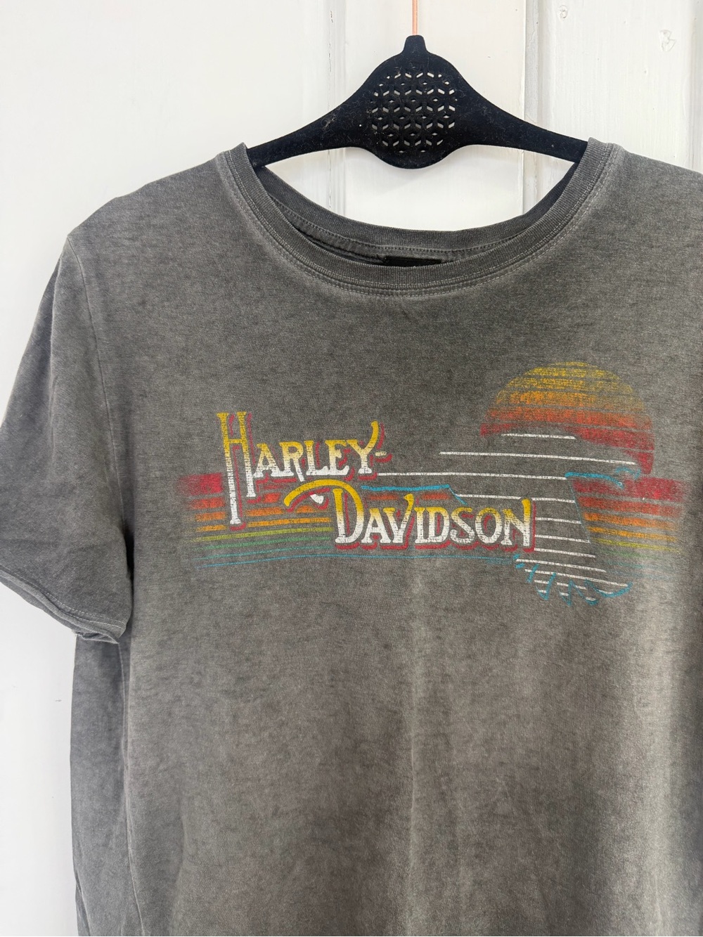 Harley-Davidson Graphic Tee in Faded Gray Size Large
